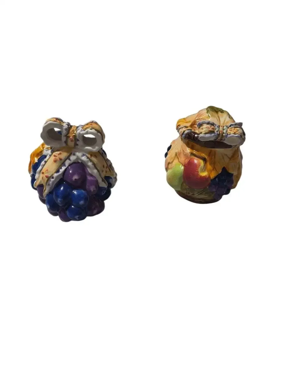 Vintage Grape and Fruit Salt & Pepper Shakers